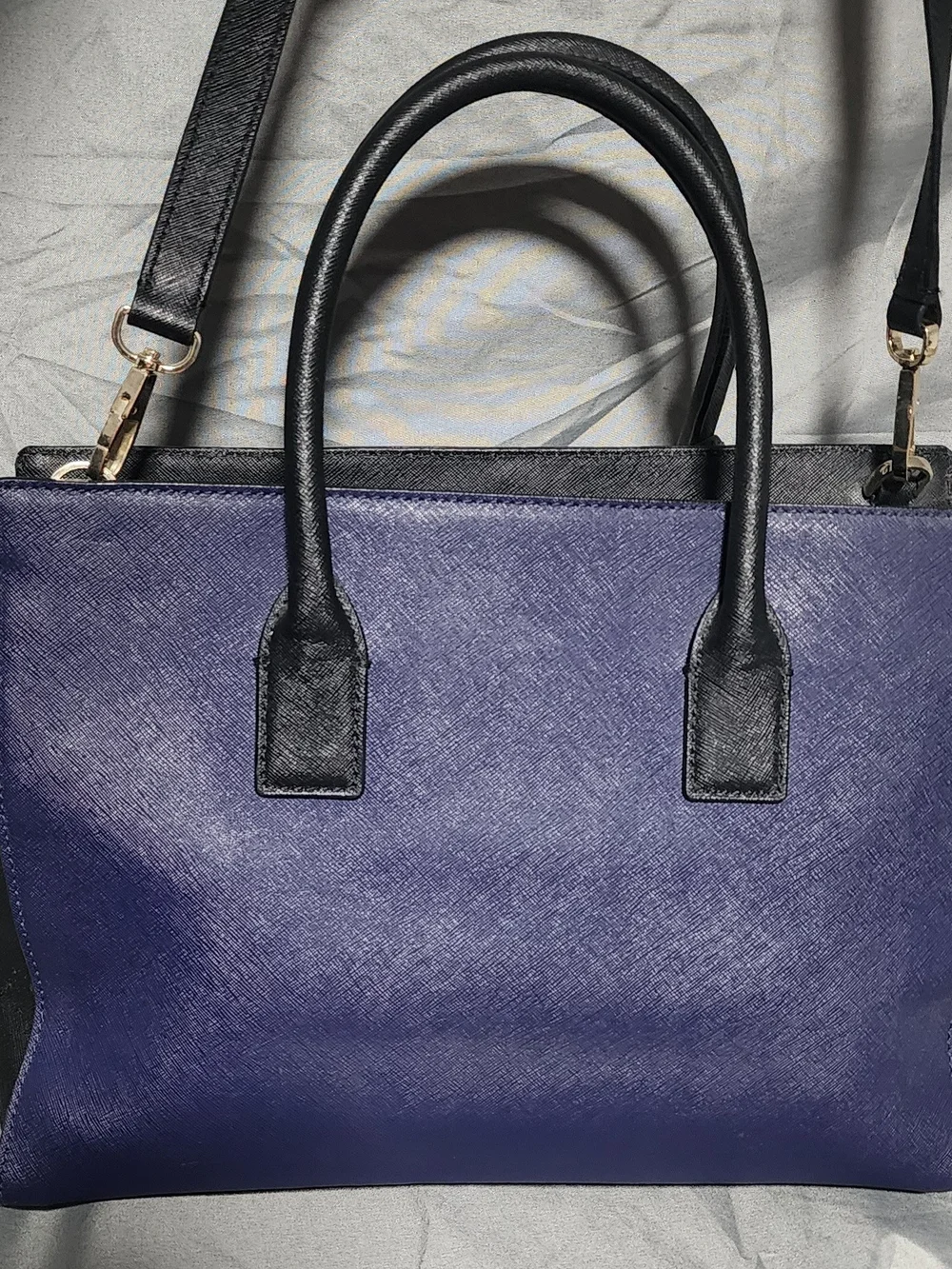 Kate Spade New York Cameron Street Candace Blue Black Satchel Purse Shoulderbag